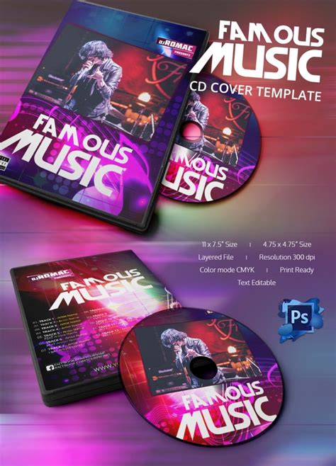 Cd Cover Template Photoshop Download