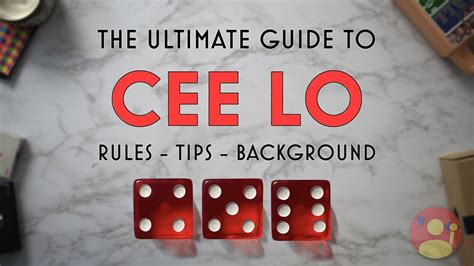 Cee Lo Dice Game - The Ultimate Guide to a Thrilling Dice Game