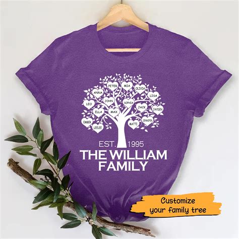 Celebrate Family Legacy with a Custom Family Tree Shirt