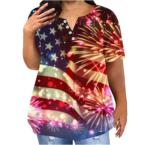 Celebrate Independence Day with Style: Embrace the Festivities in Plus Size Fourth of July Shirts