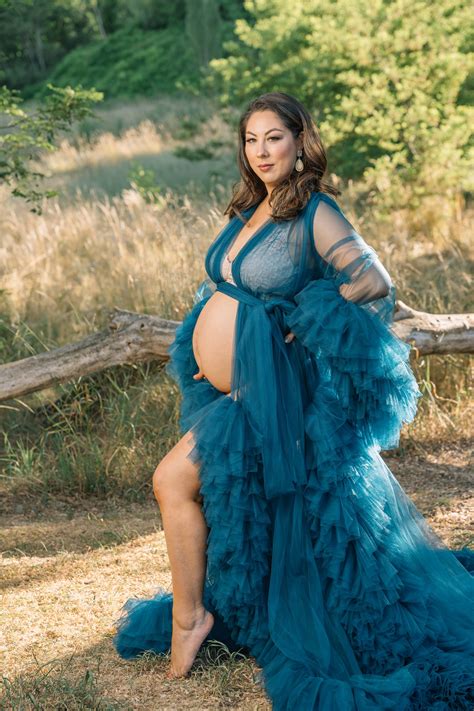 Celebrate the Joy of Motherhood with a Tulle Maternity Dress