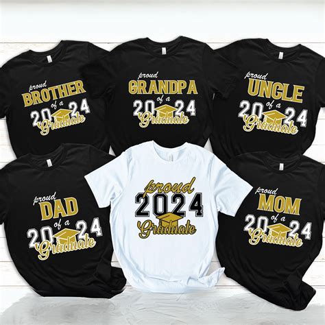 Celebrate the momentous occasion with custom graduation t-shirts for the entire family.