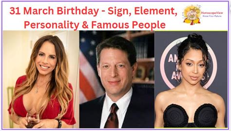 Celebrities Born on March 31