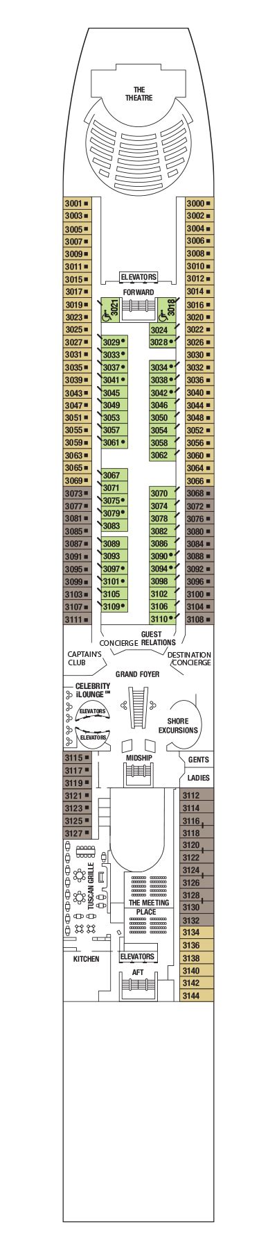 Celebrity Cruises Summit Deck Plans: Explore the Ship From Bow to Stern