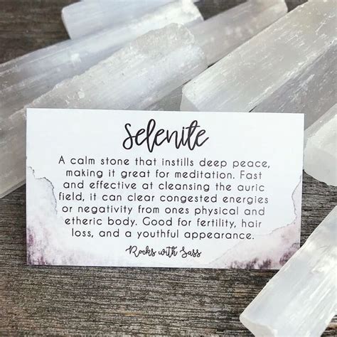 Celestial Properties and Uses of Selenite