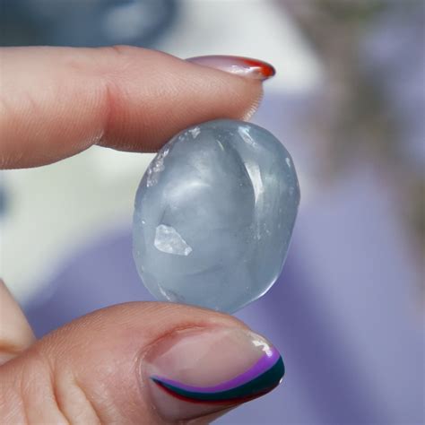 Celestite Tumbled: Your Gateway to Angelic Guidance and Heavenly Harmony