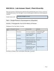 Cell Diversity Lab Answer Sheet Reader