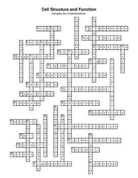 Cell Structure And Function Crossword Puzzle Answer Key Reader