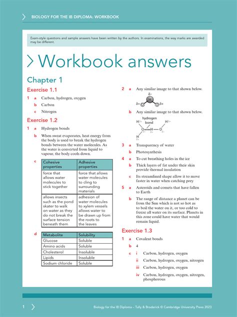 Cellular Respiration Section 1 Workbook Answers Doc