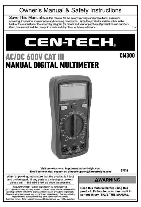 Cen-tech 92375 Pdf User Guide Ebook Doc