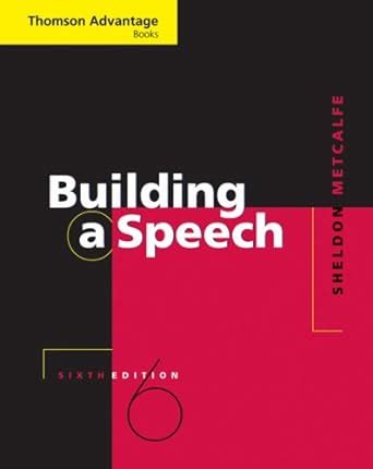 Cengage Advantage Books Building a Speech 6th sixth edition Text Only Kindle Editon