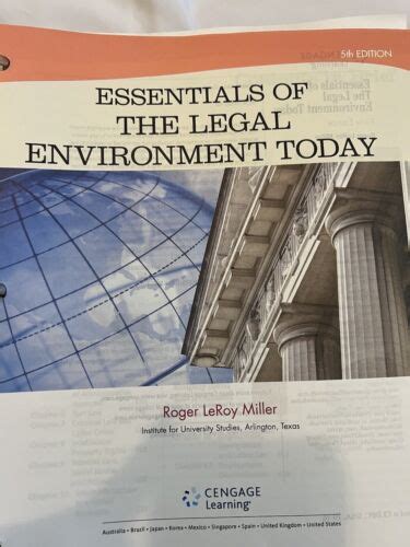 Cengage Advantage Books Essentials of the Legal Environment Today MindTap Course List Reader