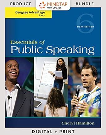 Cengage Advantage Series Essentials of Public Speaking MindTap Course List