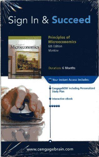 CengageNOW on Blackboard Instant Access Code for Mankiw s Principles of Microeconomics1495142515 Doc