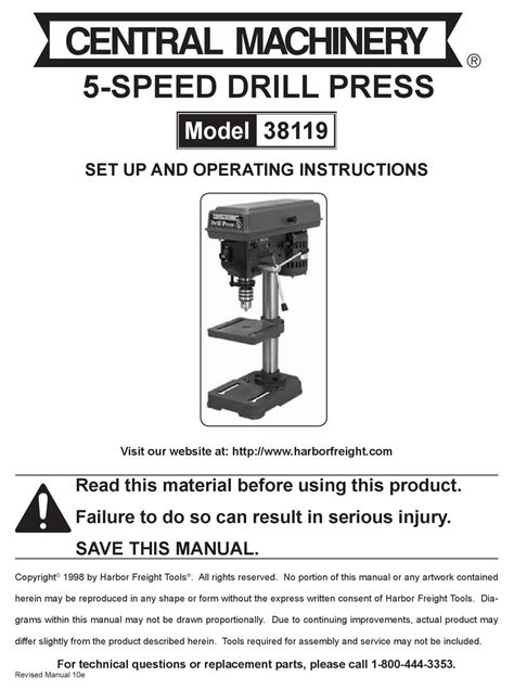 Central Machinery Manuals Ebook Reader