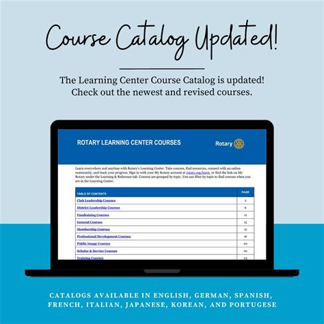 Centre Course Catalog