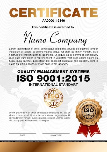 Certificate Of Quality Template