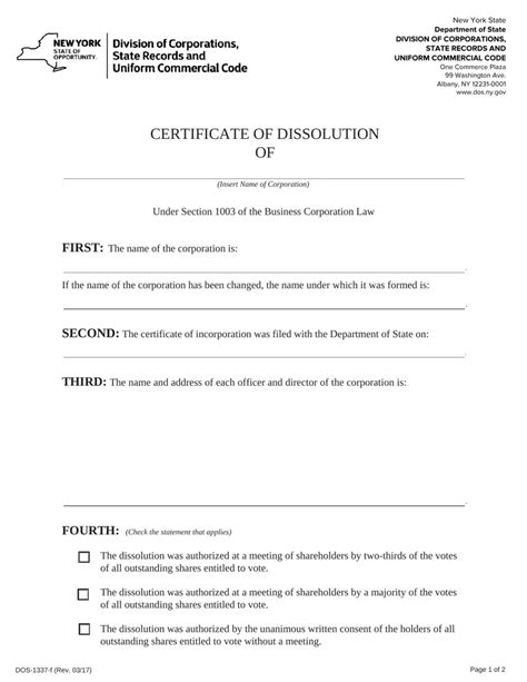 Certificate Of Termination Or Articles Dissolution A Kindle Editon