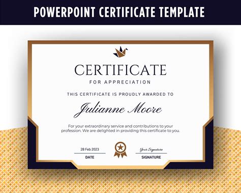 Certificate Powerpoint Template