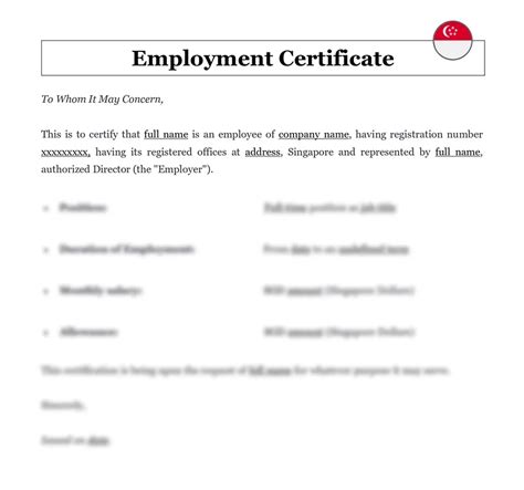 Certificate of Employment Singapore: Essential Guide for Employers and Employees