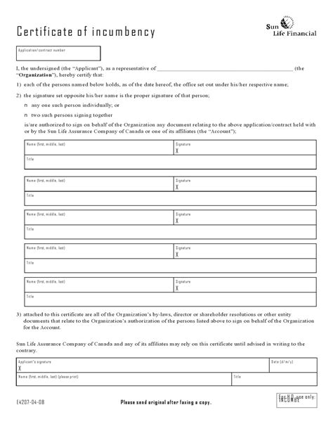 Certificate of Incumbency: Your Key to Authoritative Representation