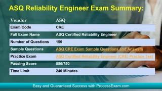 Certified Reliability Engineer Exam Questions With Answers Reader