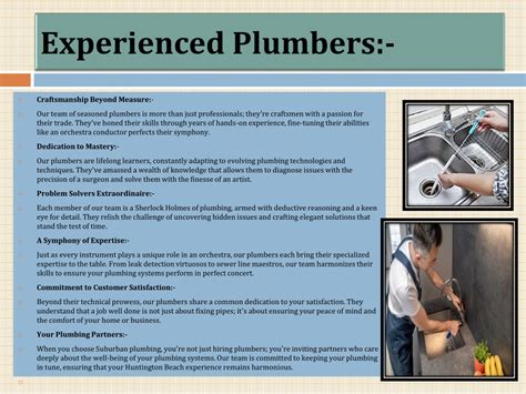 Certified and Experienced Plumbers