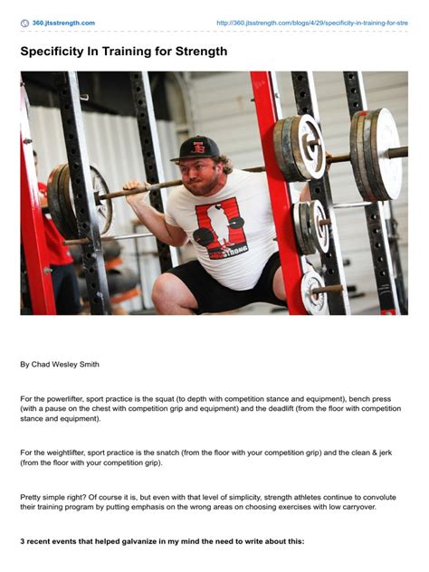 Chad Wesley Smith Full Body Training Template
