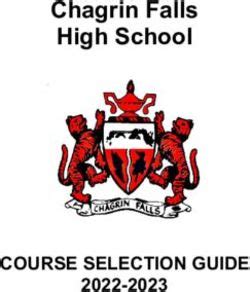 Chagrin Falls High School Course Catalog