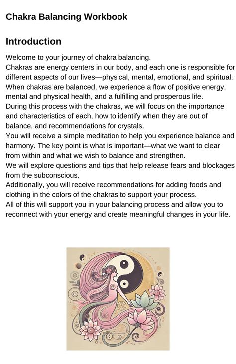 Chakra Balancing Workbook Doc