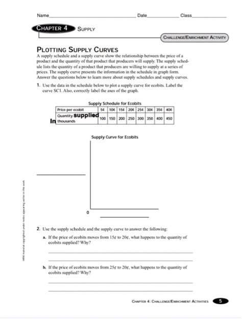 Challenge Enrichment Activities Supply Key Answers Doc