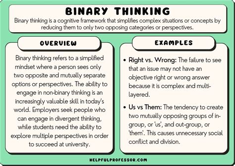 Challenge binary thinking: