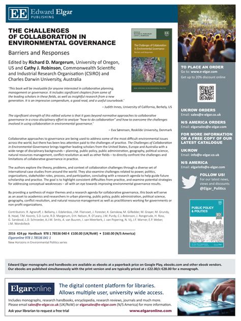 Challenges Collaboration Environmental Governance Responses Doc