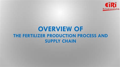 Challenges in the Fertilizer Supply Chain