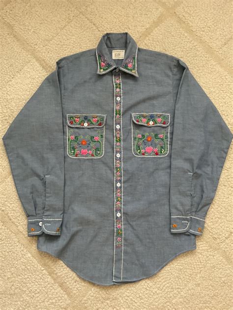 Chambray Shirt Embroidered: The Perfect Canvas for Artistic Expression