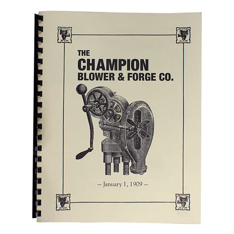 Champion Blower And Forge Catalog