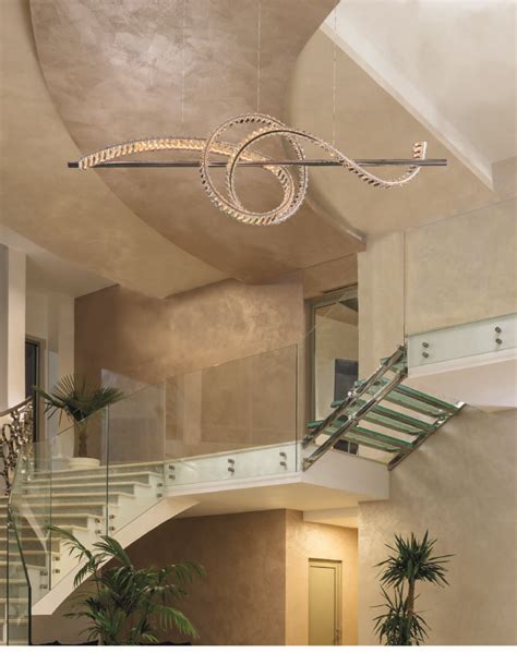 Chandelier Staircases: A Symphony of Light and Elegance