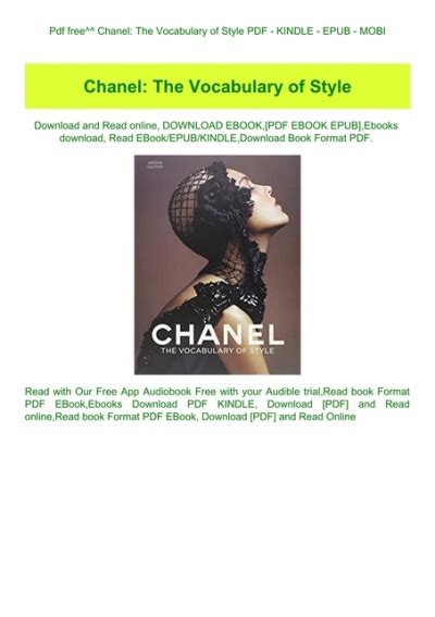 Chanel.The.Vocabulary.of.Style Ebook Epub