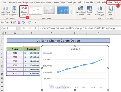 Change Line Color In Excel Chart