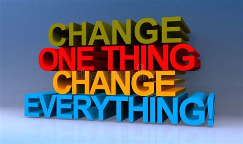 Change One Thing! Epub