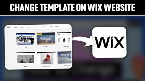 Change Site Template Wix