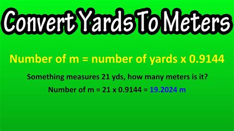 Change Yards to Metres: An Informative Guide