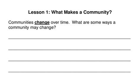 Changes In Communities Answer Key PDF