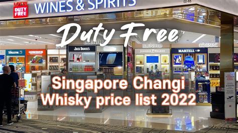 Changi Airport Duty Free Liquor Price List: 2023 Edition