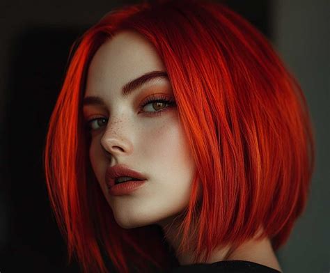 Channel Your Inner Fire with a Fiery Red Bob: