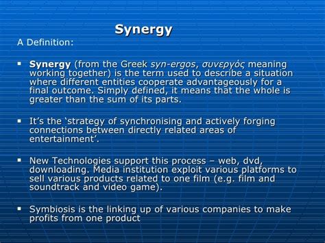 Chapter 1: Defining Synergy