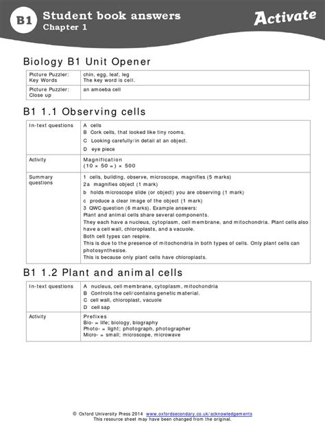 Chapter 1 Assessment Biology Answers Reader