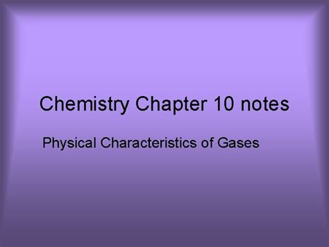 Chapter 10 Review Physical Characteristics Of Gases Answer Key Epub