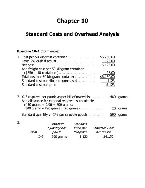 Chapter 10 Solutions Cost Accounting Kindle Editon