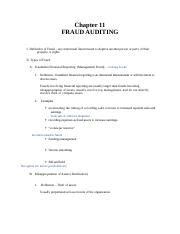 Chapter 11 Fraud Auditing Solutions Reader